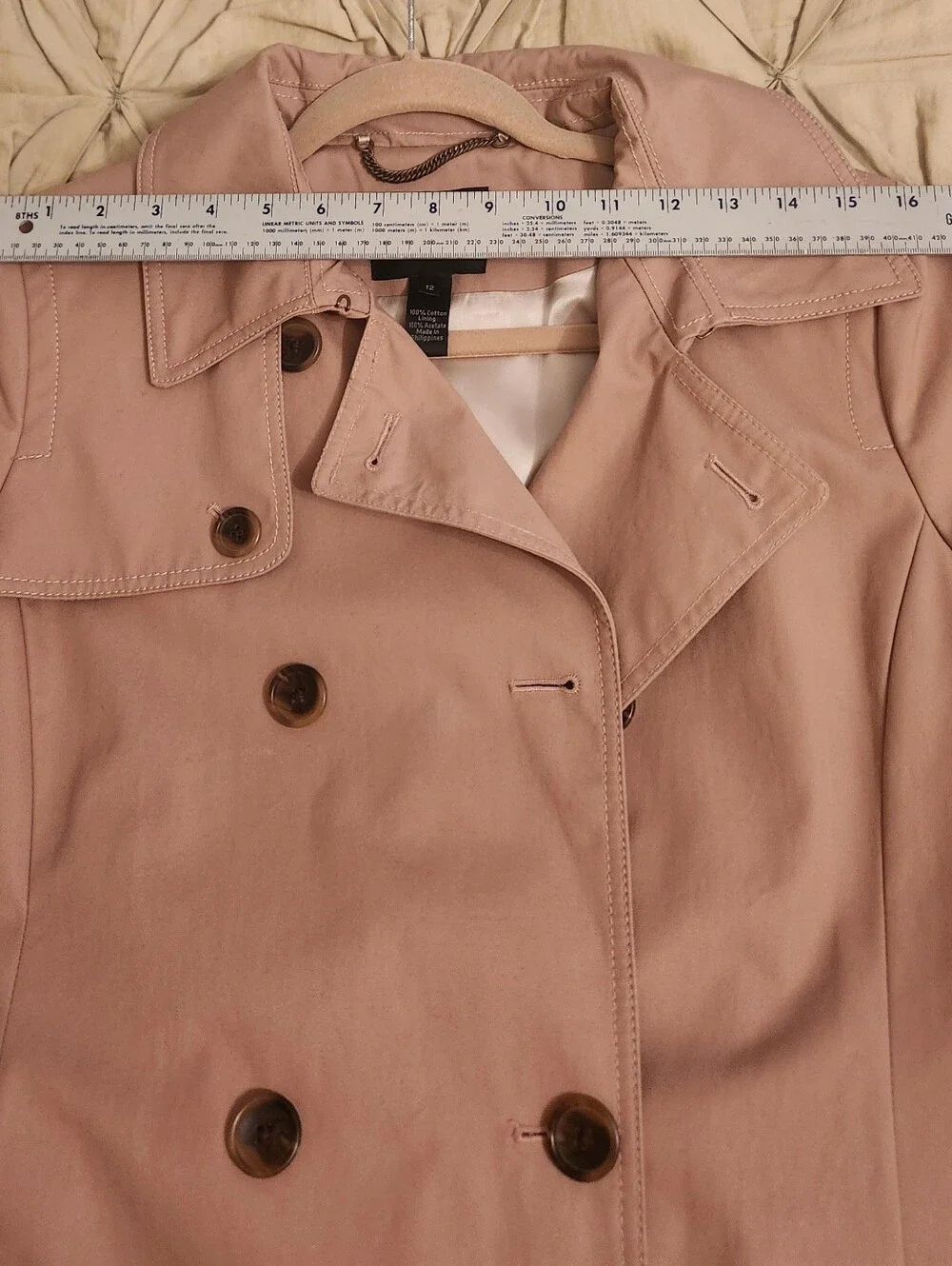 J CREW Light Brown Women's Trench Coat with Belt
